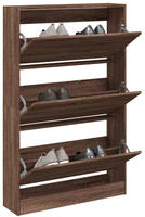 vidaXL Schuhschrank Braun Eichen-Optik 80x21x125,5 cm Holzwerkstoff