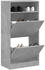 vidaXL Schuhschrank Betongrau 60x34x116 cm Holzwerkstoff (840018)