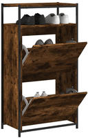 vidaXL Schuhschrank R&auml;uchereiche 60x34x112 cm Holzwerkstoff