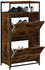 vidaXL Schuhschrank Räuchereiche 60x34x112 cm Holzwerkstoff (840031)