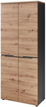 Innostyle Schuhschrank Memphis 2-t&uuml;rig Artisan Eiche Graphit
