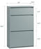 SoBuy Schuhkipper Hellgrau 61x100x26cm FSR165-HG