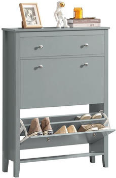 SoBuy FSR89-HG Schuhkipper Grau 80x108x25cm