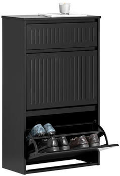 SoBuy Schuhkipper Schwarz 61x101x26cm FSR165-SCH