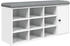 vidaXL Schuhbank Weiß 102x32x50 cm Holzwerkstoff (835089)