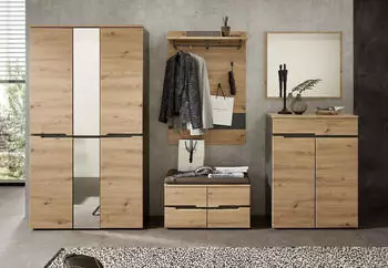 Innostyle Garderoben Set MEMPHIS GH81 Artisan Eiche Nachbildung 5-teilig