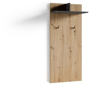 byLIVING Garderobenpaneel Ben, mit Hutablage und Kleiderhaken, in Artisan Eiche-Optik