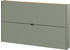 Germania Schuhschrank Ameca 140x83x18 cm Grau Taupe