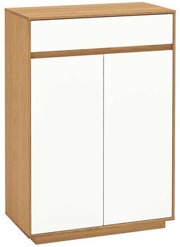 Voss Möbel Schuhschrank V 100 Eiche weiß klein (482-49)