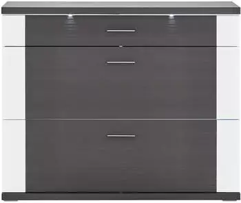 XORA Schuhschrank graphitfarben weiß (000067005501)