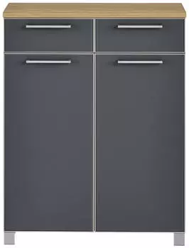 Voss Möbel Santina 303 (84x37x108cm) natur/anthrazit