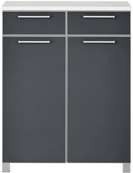 Voss Möbel Santina 303 (84x37x108cm) weiß/anthrazit