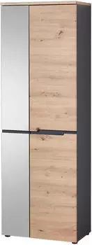 Innostyle Garderobenschrank Artisan Eiche Nachbildung 65x197 cm graphit (IN6077331942)