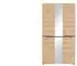Möbel Kraft Garderobenschrank 3-türig holzfarben 105x192x38