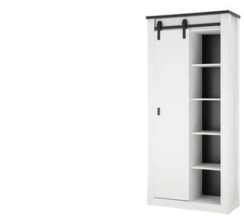 M&ouml;bel Kraft Mehrzweckschrank wei&szlig; 92x200x37