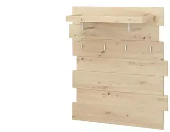 Möbel Kraft Garderobenpaneel holzfarben 120x125x32