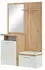 Möbel Kraft Kompaktgarderobe holzfarben 128,8x201x43,4