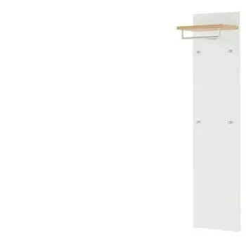 Möbel Kraft Garderobenpaneel weiß Holzwerkstoff 42x170x27