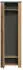Möbel Kraft Gaderobenschrank holzfarben 62x199x35
