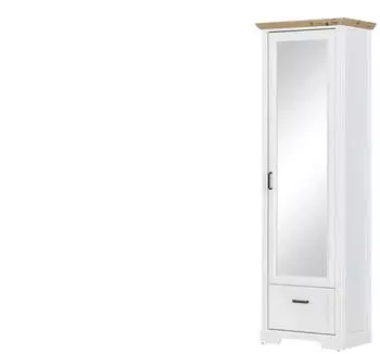 M&ouml;bel Kraft Garderobenschrank wei&szlig; 65x204x41