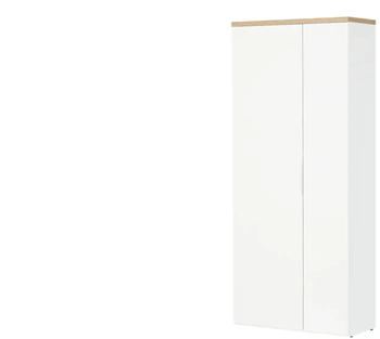 M&ouml;bel Kraft Garderobenschrank wei&szlig; 82,3x189,1x35,2