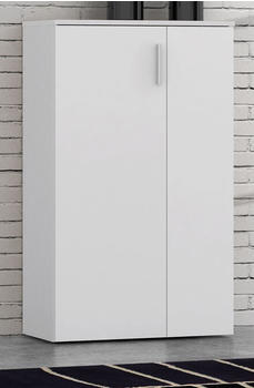 Forte Schuhschrank Boots in wei&szlig; f&uuml;r Flur und Diele 69x120 cm