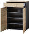 Innostyle Schuhschrank Artisan EicheNachbildung - Graphitfarben - 80 cm