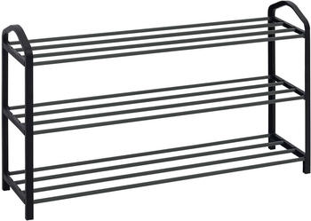 Woltu Schuhregal, 3 Schicht für 12 Paare Schuhe, 79x19.5x45cm, Schwarz