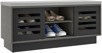Costway Schuhbank 99,5x34,5x46 cm modern (Schwarz)