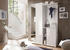 Bega Kompaktgarderobe SLICE in weiß/MDF weiß Hochglanz Stylishe Garderobe mit Spiegel