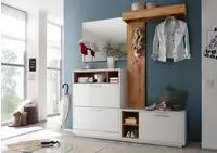 HBZ Kompaktgarderobe "Milano mit Spiegel, BxHxT 177x195x32 cm" 1 Stk. tlg. Mit