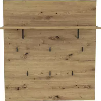 Forte TRONDHEIM Garderobenpaneel Artisan Eiche / Schwarz