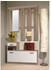 CarryHome Garderobe Weiß Eiche 2-teilig 100x190x26 cm