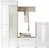 XORA Garderobe Weiß Eiche 195x195x36 cm