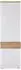 Mid.you Garderobenschrank Weiß Eiche Artisan Dunkelgrau 2 Fächer 60x200x38 cm