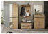 Voleo Garderobenschrank Graphit Eiche Artisan 5 Fächer 65x192x38 cm