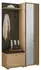 XORA Garderobe Volano Schwarz Eiche Artisan 114x197x40 cm