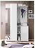 Livetastic Garderobe Weiß 3-teilig 120x198x40 cm