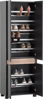 Mid.you Schuhschrank Anthrazit 56.9x164.5x33 cm