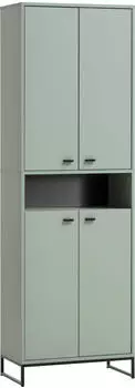 Mid.you Schuhschrank Grün Metall 2 Fächer 60.2x185.5x33.1 cm