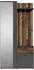 Mid.you Garderobe Jakob Anthrazit Alteiche 1 Schubladen 97x195x30 cm