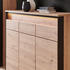 Voleo Schuhschrank Schwarz Eiche 130x106x38 cm