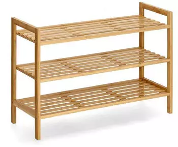 Zeller Present Schuhregal Natur Holz Bambus 70x50x26 cm