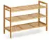 Zeller Present Schuhregal Natur Holz Bambus 70x50x26 cm