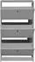 XORA Schuhkipper Flap Grau 60x104x16 cm
