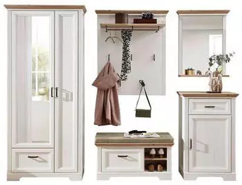 Landscape Garderobe Eiche Artisan Pinien 5-teilig 281x204x41 cm