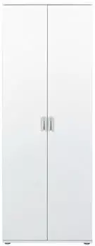 Mid.you Mehrzweckschrank Wei&szlig; 3 F&auml;cher 34x189x70 cm