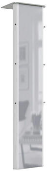 Moderano Garderobe Alu Glas Metall 45x192x35 cm