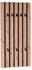 XORA Wandgarderobe Schwarz Eiche Artisan 45x90x4 cm
