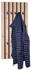 XORA Wandgarderobe Schwarz Eiche Artisan 45x90x4 cm